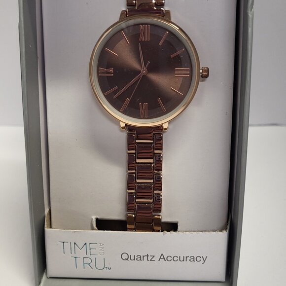 Time and Tru Other - Time and tru Quartz Accuracy bronze watch New in box